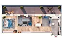 Apartament 2 camere, 52 mp, 26,6 mp balcon, parcare subterana