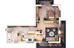 Apartament 2 camere, 63 mp, 16 mp balcon, parcare subterana