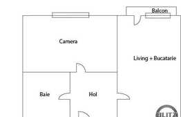 Vanzare apartament 2 camere, 38 mp, finisat, zona Iulius Mall