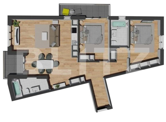 Apartament de vânzare 3 camere Floreşti - 143148AV | BLITZ Cluj-Napoca | Poza2