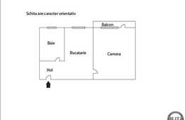 Apartament 1 camera, 40,39 mp in zona sensului giratoriu! Parcare !