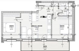 Ap 3 camere, 54mp, parcare subterana, Calea Baciului