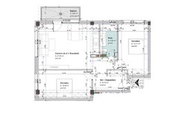 Apartament 74 mp 3 camere zona Regal