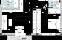 Apartament 49 mp 2 camere zona Regal