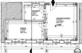 2 camere, 46 mp, semifinisat, zona strazii Bucuresti
