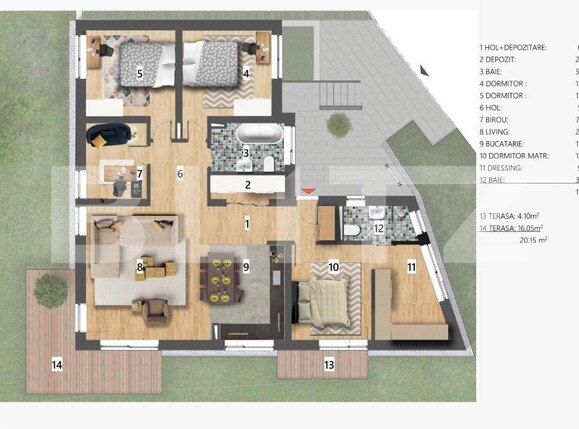 Apartament de vânzare 4+ camere Iris - 143282AV | BLITZ Cluj-Napoca | Poza15