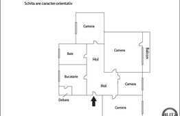Vanzare apartament 3 camere, decomandat, 65 mp utili, zona Bucegi, boxa inclusa