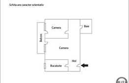 De vanzare 2 camere, 50 mp, balcon, zona Tauti! Complet mobilat! Parcare!