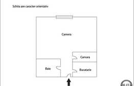 Garsoniera renovata, 22 mp utili, zona strazii Cojocnei