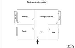 Vanzare apartament 3 camere, 54 mp, zona strazii Sub Cetate!