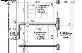 3 camere, 72 mp utili, semifinisat, terasa, zona Andrei Muresanu