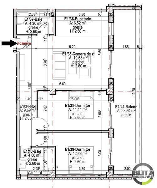 Apartament de vânzare 3 camere Andrei Mureşanu - 14363AV | BLITZ Cluj-Napoca | Poza2