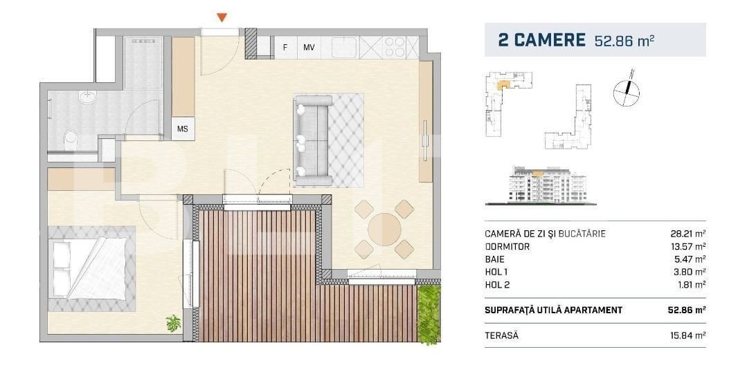 Apartament de vânzare 2 camere Semicentral - 143631AV | BLITZ Cluj-Napoca | Poza1