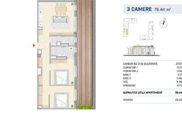 Apartament finisat, terasa generoasa, zona SEMICENTRALA