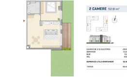 Apartament 2 camere, finisat cu gradina in zona SEMICENTRALA