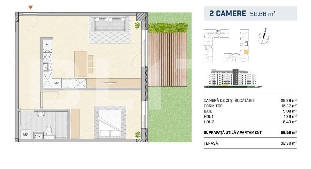 Apartament de vânzare 2 camere Semicentral - 143638AV | BLITZ Cluj-Napoca | Poza1