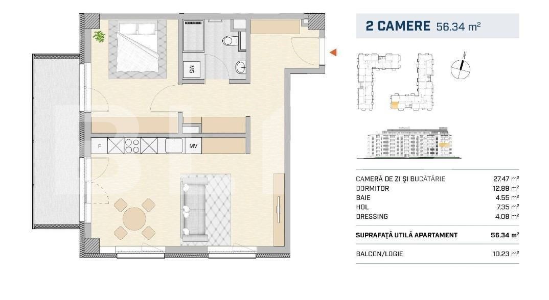 Apartament de vânzare 2 camere Semicentral - 143643AV | BLITZ Cluj-Napoca | Poza1