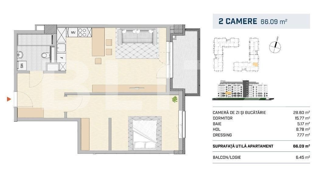 Apartament de vânzare 2 camere Semicentral - 143646AV | BLITZ Cluj-Napoca | Poza3