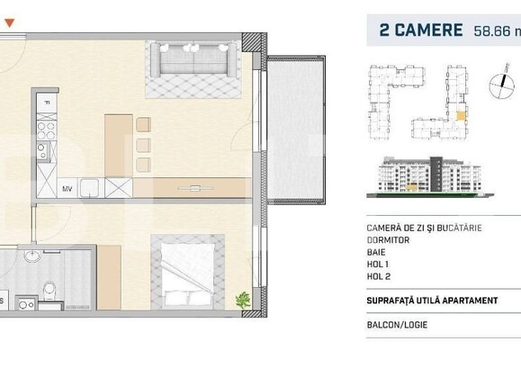 Apartament de vânzare 2 camere Semicentral - 143648AV | BLITZ Cluj-Napoca | Poza1