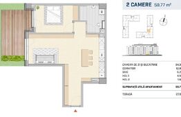 Apartament cu gradina, finisat, in zona semicentrala