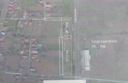 Teren intravilan in Rascruci - Bontida, 7558 mp, front la 3 drumuri