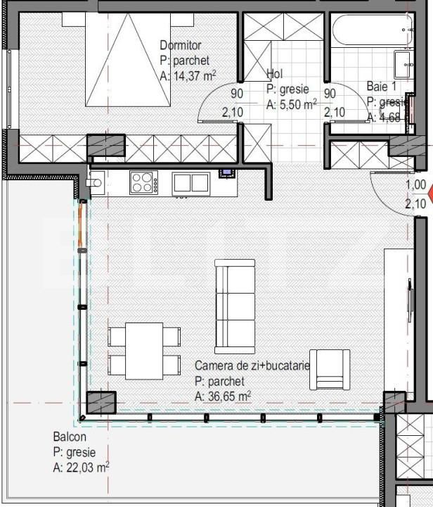 Apartament de vânzare 2 camere Gheorgheni - 143822AV | BLITZ Cluj-Napoca | Poza2