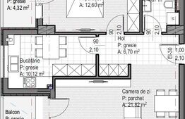 Apartament 2 camere finisat, 56 mp utili, 2 balcoane, etaj intermediar, Sopor!
