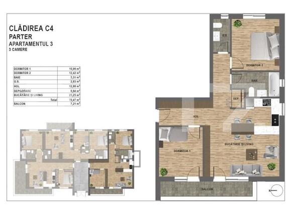 Apartament de vânzare 3 camere Manastur - 143837AV | BLITZ Cluj-Napoca | Poza2