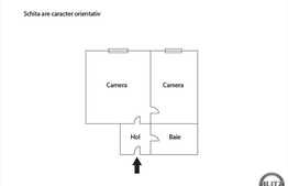 2 camere, 54 mp, in zona Stadionului CFR