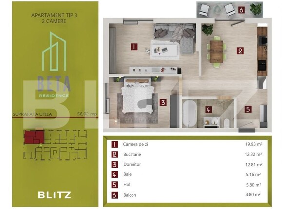 Apartament de vânzare 3 camere Iris - 143908AV | BLITZ Cluj-Napoca | Poza6