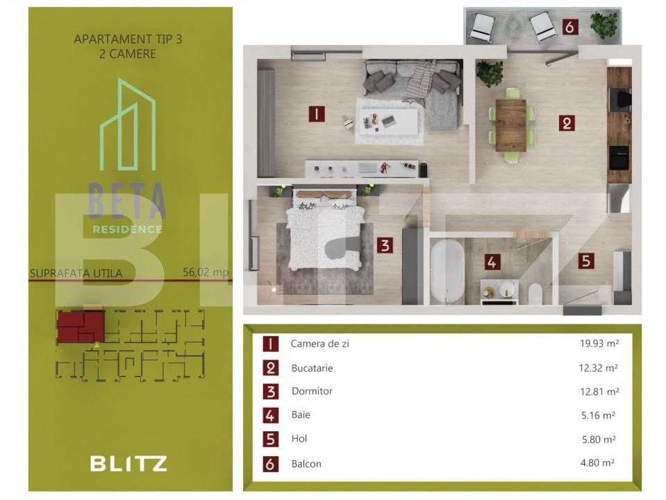 Apartament de vânzare 3 camere Iris - 143908AV | BLITZ Cluj-Napoca | Poza6