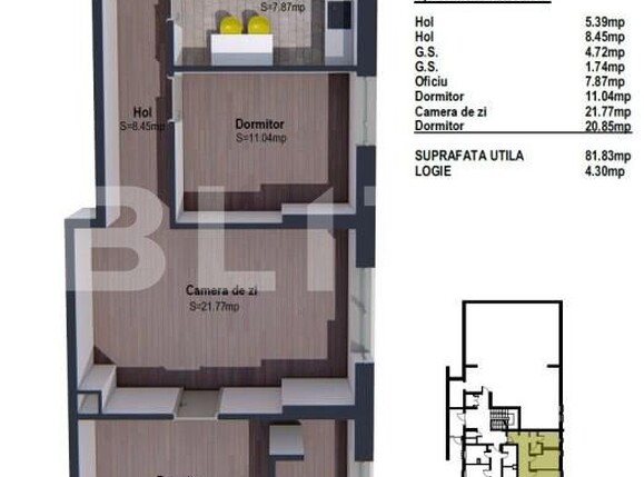 Apartament de vânzare 3 camere Iris - 143913AV | BLITZ Cluj-Napoca | Poza1