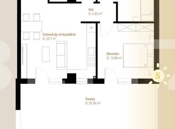 Apartament de vânzare 3 camere Exterior Vest - 144031AV | BLITZ Cluj-Napoca | Poza1