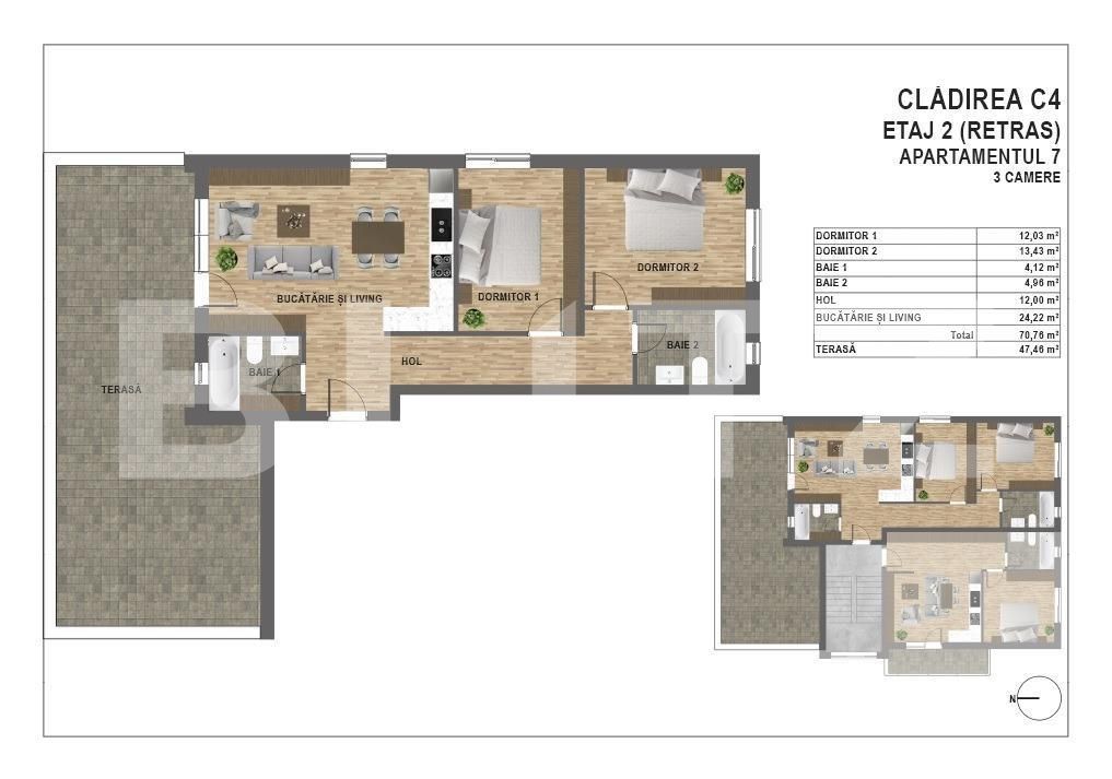 Apartament de vânzare 3 camere Manastur - 144033AV | BLITZ Cluj-Napoca | Poza2