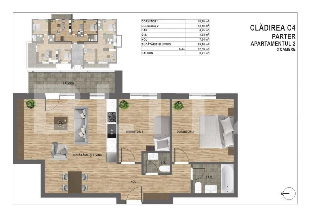 Apartament de vânzare 3 camere Manastur - 144036AV | BLITZ Cluj-Napoca | Poza1