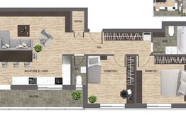 Apartament de 3 camere, finisat, parcare, boxa,  zona Vivo