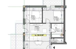 Apartament de 3 camere, 59 mp, posibilitate garaj, zona Terra