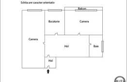 2 camere, 54 mp, decomandat, zona strazii Teodor Mihali
