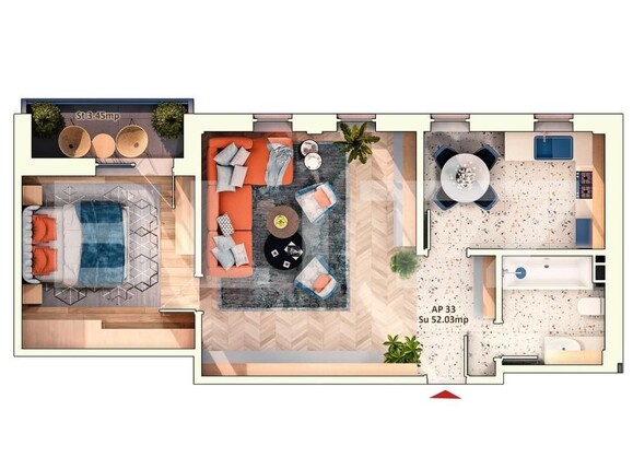 Apartament de vânzare 2 camere Marasti - 144198AV | BLITZ Cluj-Napoca | Poza1