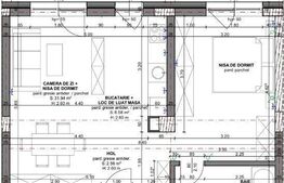 Proiect nou! Apartament 2 camere, 48 mp, ansamblul Beta Residence