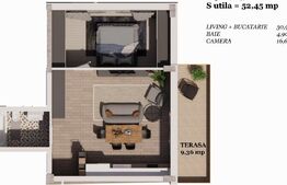 Apartamente 2 camere, 53mp , Iris TVA inclus!