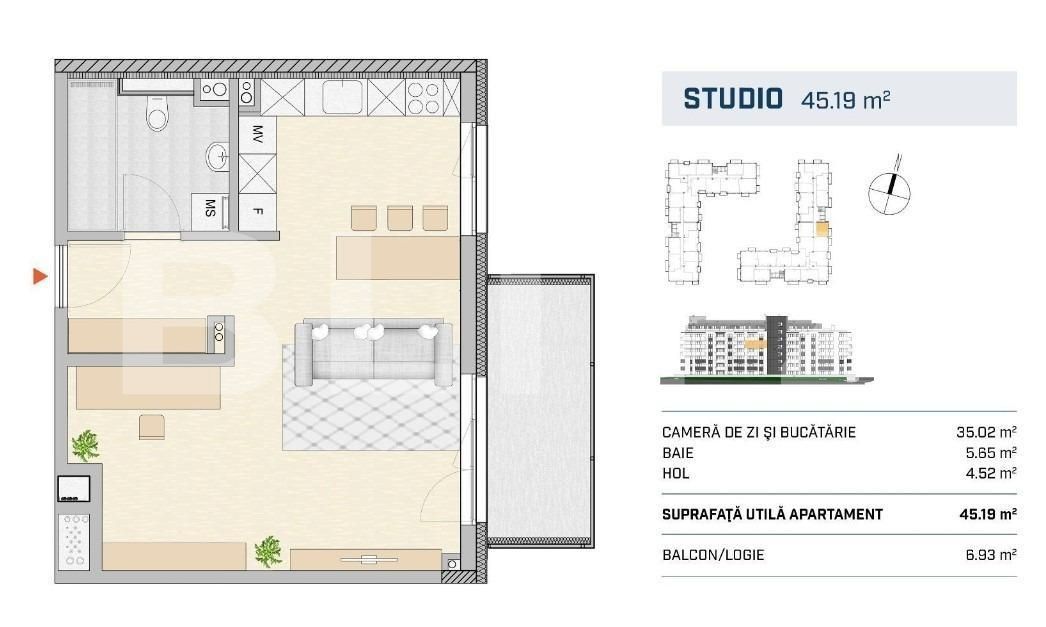Apartament de vânzare 2 camere Semicentral - 144242AV | BLITZ Cluj-Napoca | Poza4