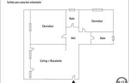 Vanzare 3 camere, 61 mp, POD de 26 mp, zona Terra! Parcare inclusa!