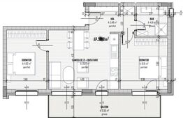 Apartament 3 camere FINISAT, 54mp, parcare subterana