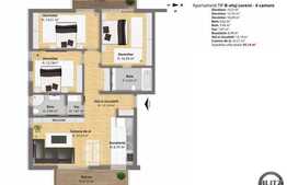 4 camere, 95 mp, 2 balcoane in zona Oncos! Imobil NOU, finalizat in 2014!