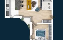 Apartament 2 camere, 52 mp, etaj intermediar, semifinisat, zona centrala