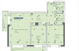 Apartament 3 camere, 2 balcoane 87.5 mp SU, imobil PREMIUM