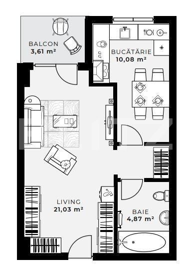 Garsonieră de vânzare Gheorgheni - 145184AV | BLITZ Cluj-Napoca | Poza8