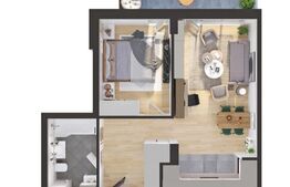  Apartment 2 camere, 49mp, bloc nou, zona Iris