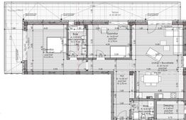 Apartament 3 camere, 98 mp utili, terasa 42 mp, cartier Borhanci